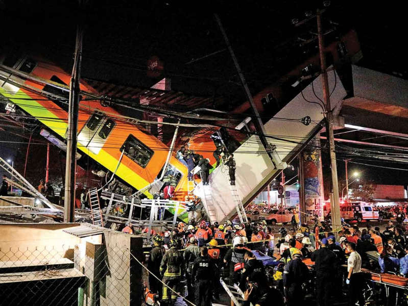 Se desploma el Metro; saldo preliminar: 23 fallecidos y 79 lesionados; 7 de ellos graves