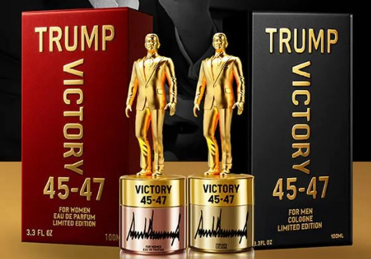 Trump se vende en frasco: lanza perfume ‘Victory 45-47’ para celebrar su regreso al poder